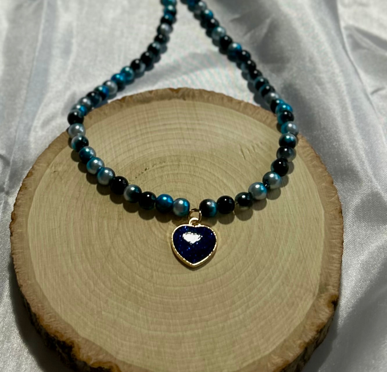 Blue Heart Necklace