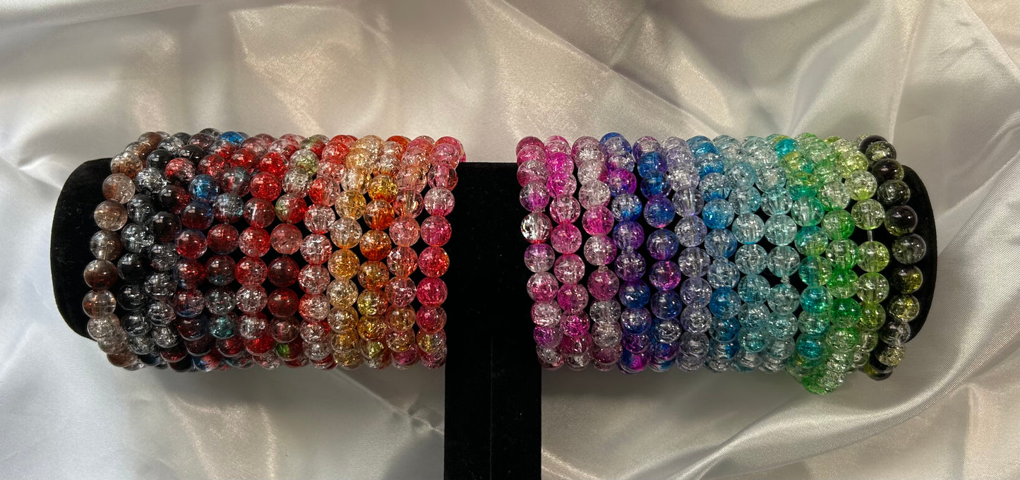 Crackled Bead Bracelet
