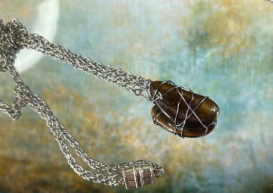 Wire Wrapped Tigers Eye