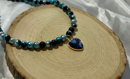 Blue Heart Necklace