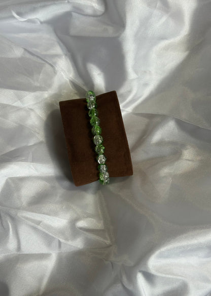Crackled Bead Bracelet Glass