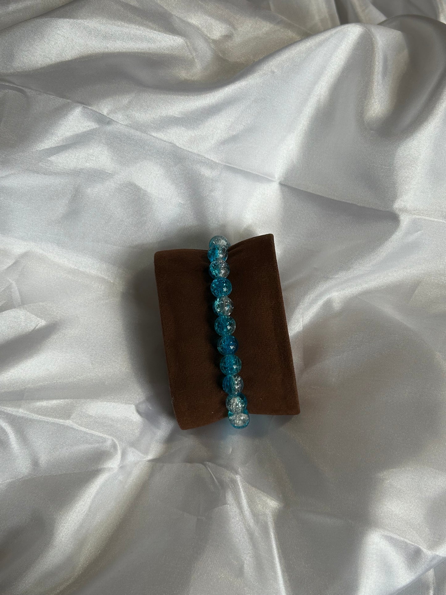 Crackled Bead Bracelet Glass