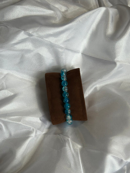 Crackled Bead Bracelet Glass