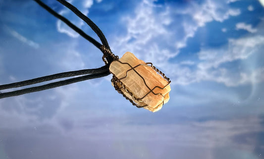 Orange Calcite Necklace