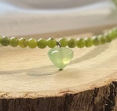 Jade Necklace with Jade Charm