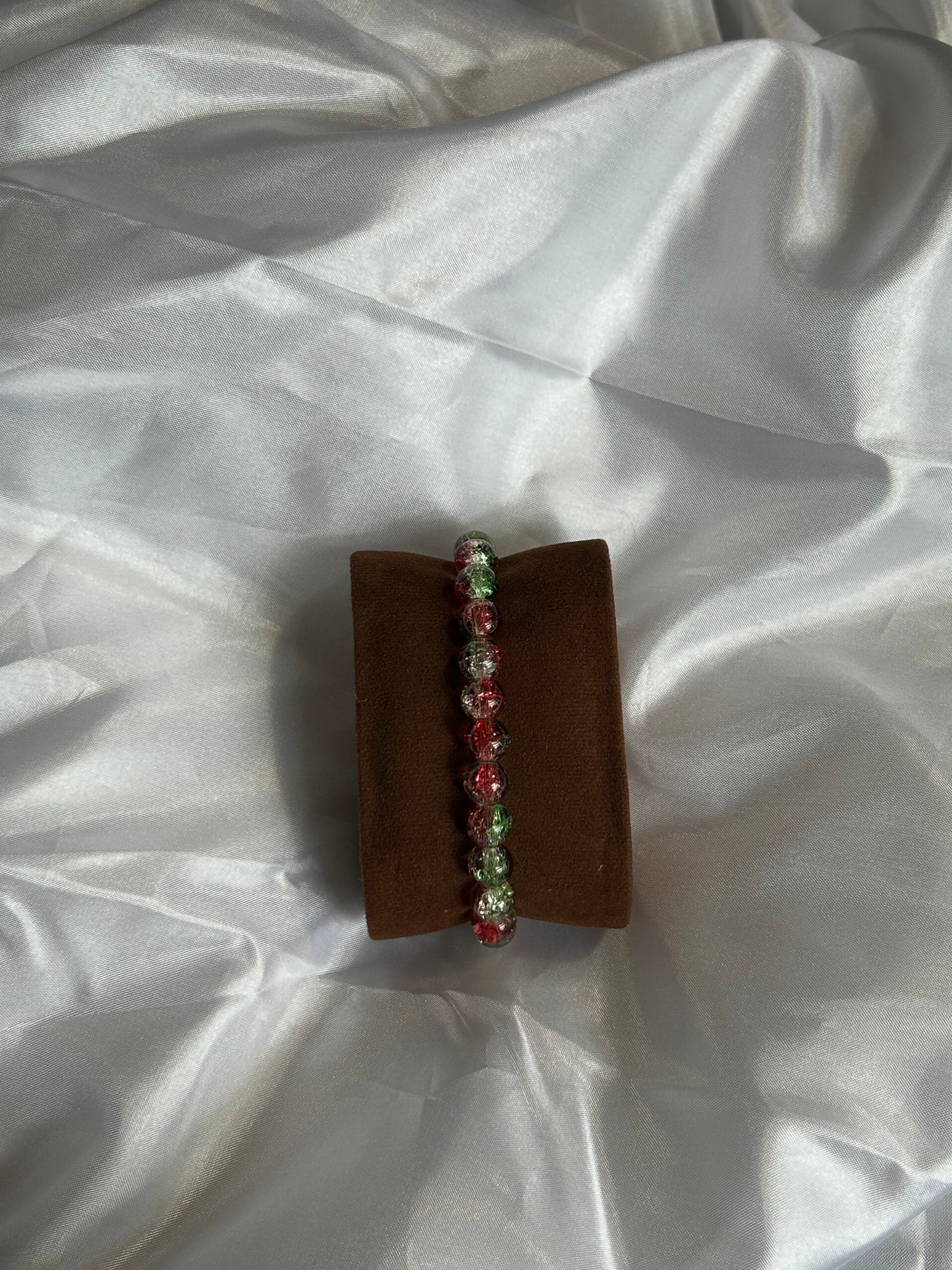 Crackled Bead Bracelet Glass