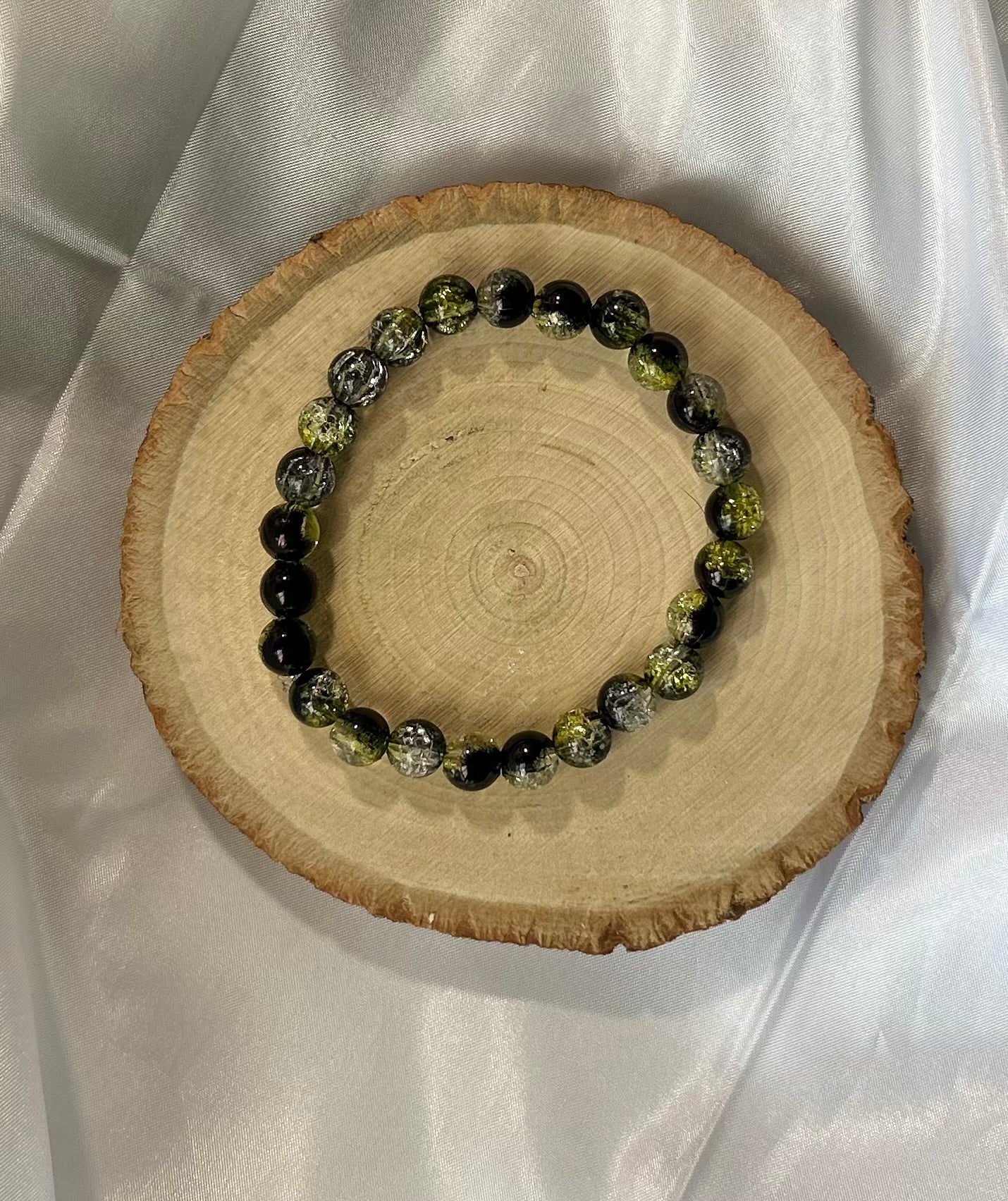 Crackled Bead Bracelet